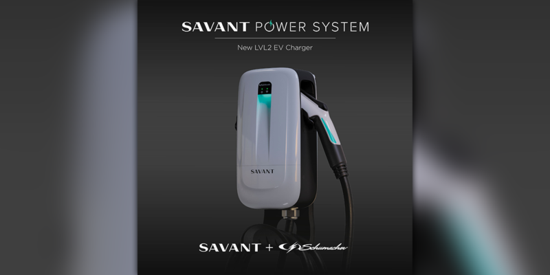 Savant Adds Schumacher Electric Vehicle Charger