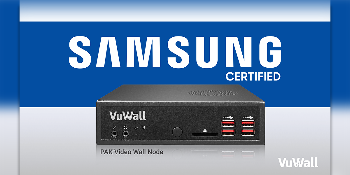 VuWall’s PAK Series Now Proven Compatible With Samsung’s The Wall MicroLED Technology