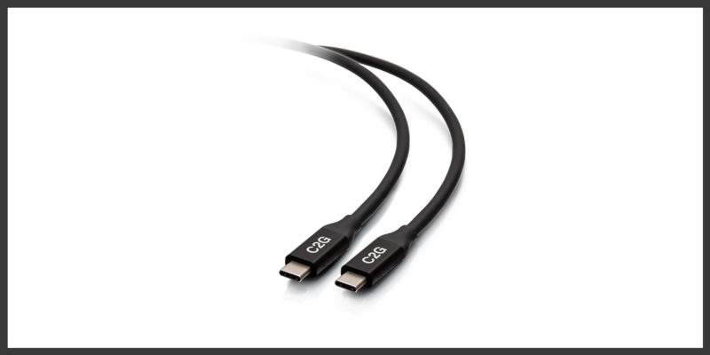 C2G Adds USB-C Male to USB-C Male — USB4 Cables