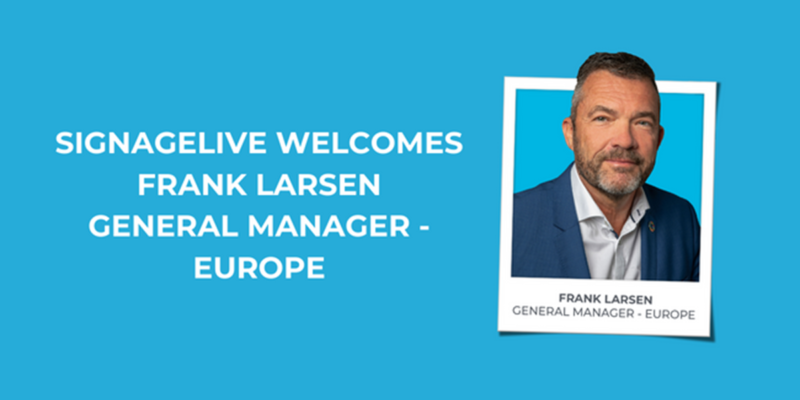 Signagelive Adds Frank Larsen