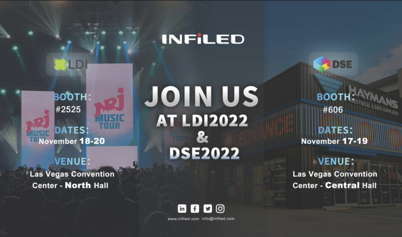 INFiLED Set to Exhibit dvLED Solutions at Both LDI and DSE Shows