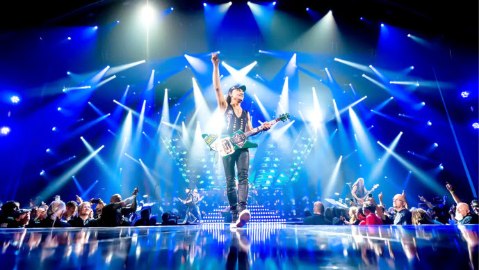 Scorpions’ Rock Believer tour uses PROLIGHTS ArenaCob 4FC