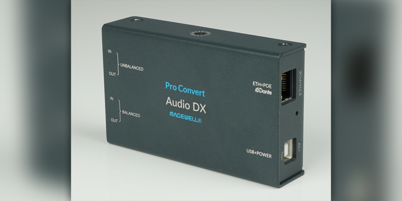 Magewell’s Pro Convert Audio DX Supports Dante Audio Networking