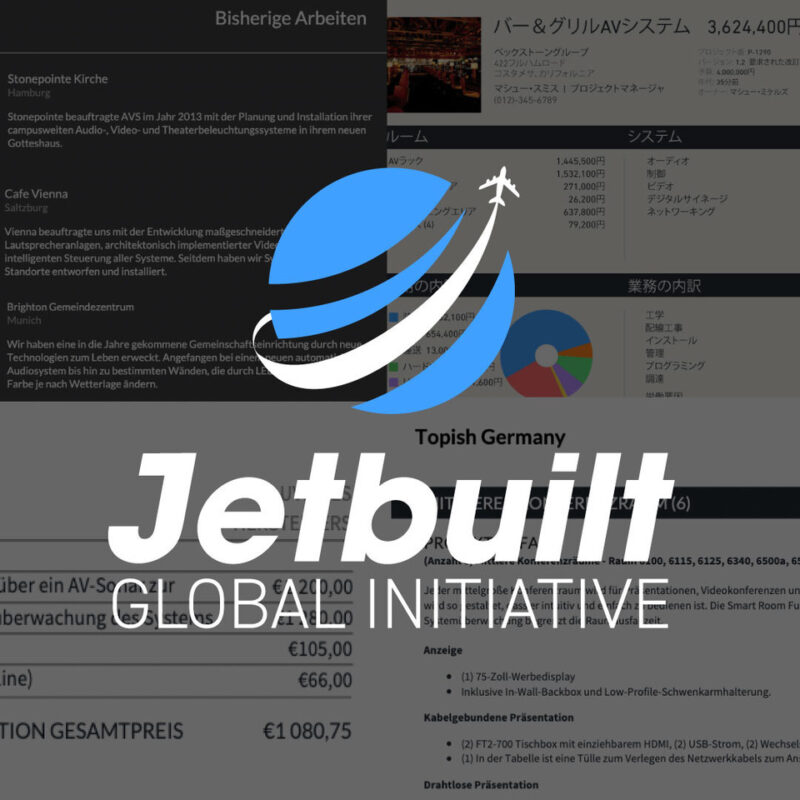 Jetbuilt Reinforces Global Footprint by Introducing New Software Enhancements, Strategic Development Partnerships and a Worldwide Team