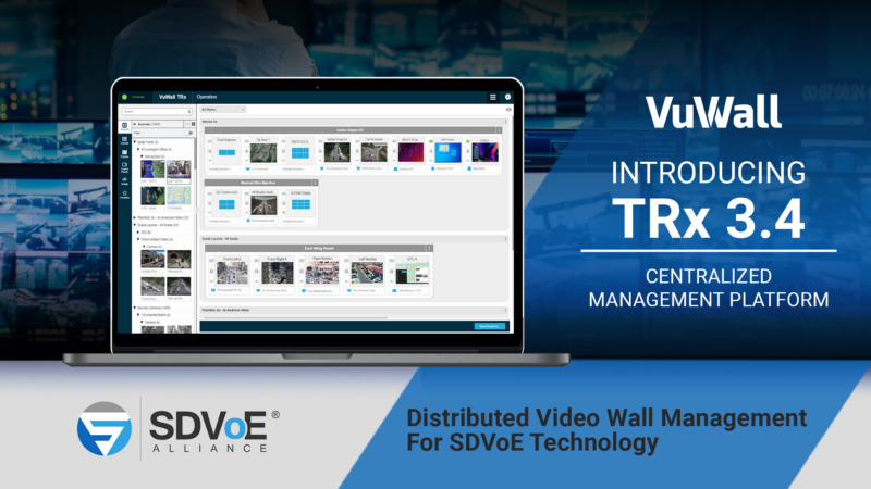 VuWall Updates TRx Centralized Video Wall Management Software