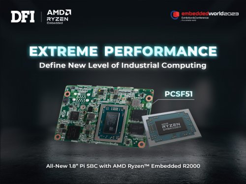 DFI Reveals New PCSF51 1.8” SBC with High Performance AMD Ryzen™ R2000 Processor