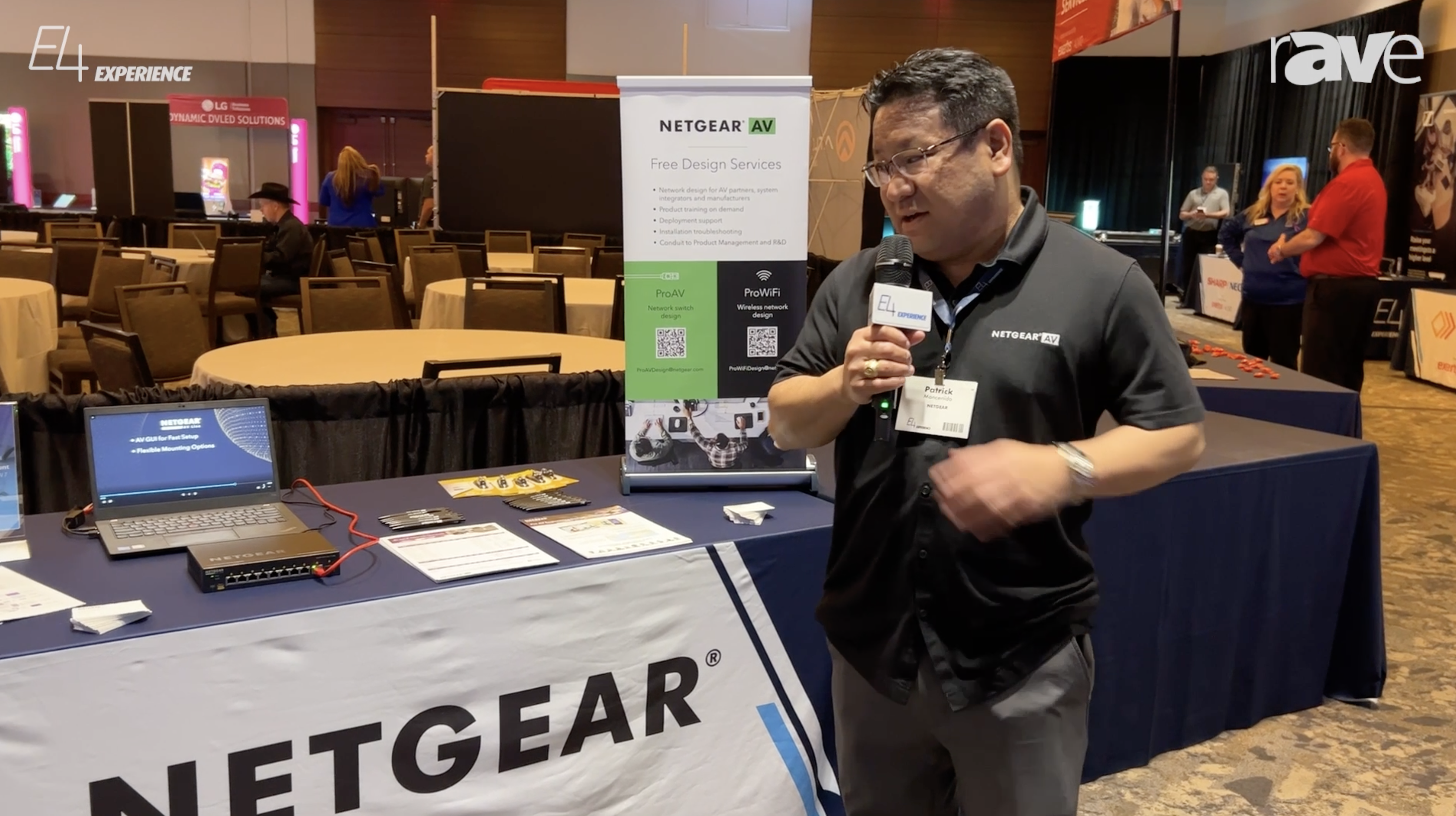 E4 Experience: NETGEAR Shows Off AV Line M4250-9G1F-PoE+ AV-over-IP Switch and Free Design Services