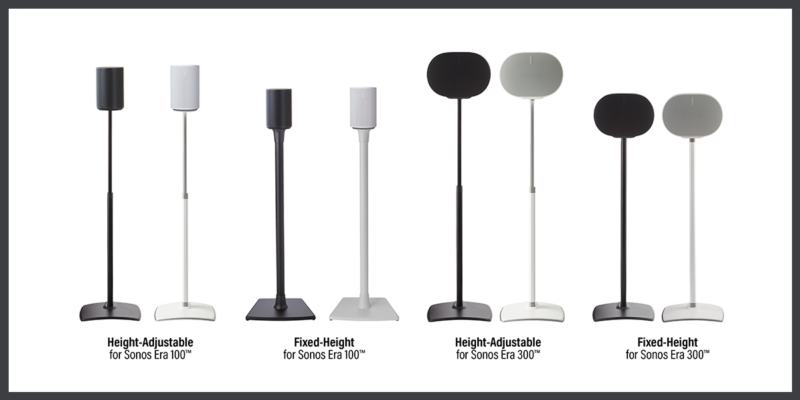 Sanus Releases Speaker Stands and Wall Mounts for Sonos Era 100, 300 Speakers