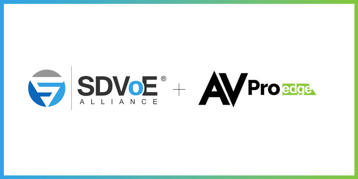 sdvoe alliance avpro edge