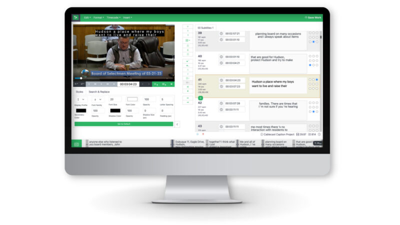Cablecast to Demo New Caption Editor and Translation Features at 2023 NAB Show