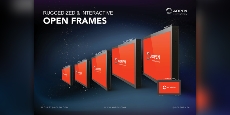 AOPEN Introduces Range of Industrial Open-Frame Displays