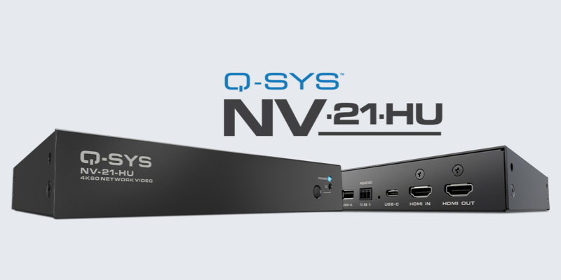 Q-SYS Announces New 2-Input, 1-Output Endpoint That Supports HDMI, USB-C