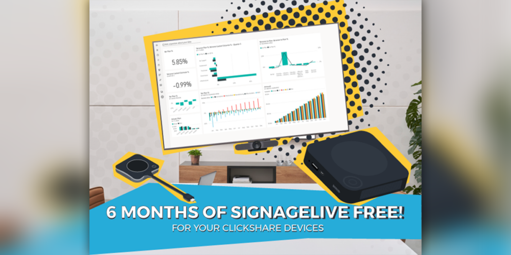 Signagelive Offers Free 6Month Subscription for Barco ClickShare Users