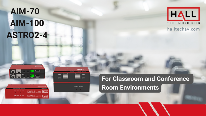 Hall Technologies Adds Bold Products to its Classroom and Meeting Room Offerings