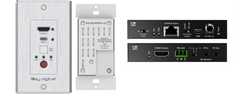 Key Digital Presents the KD-XWPS Single-Gang Wall Box Switcher/Extender Kit