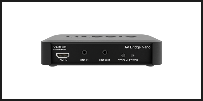 Vaddio Launches AV Bridge Nano Compact AV-to-USB Bridge