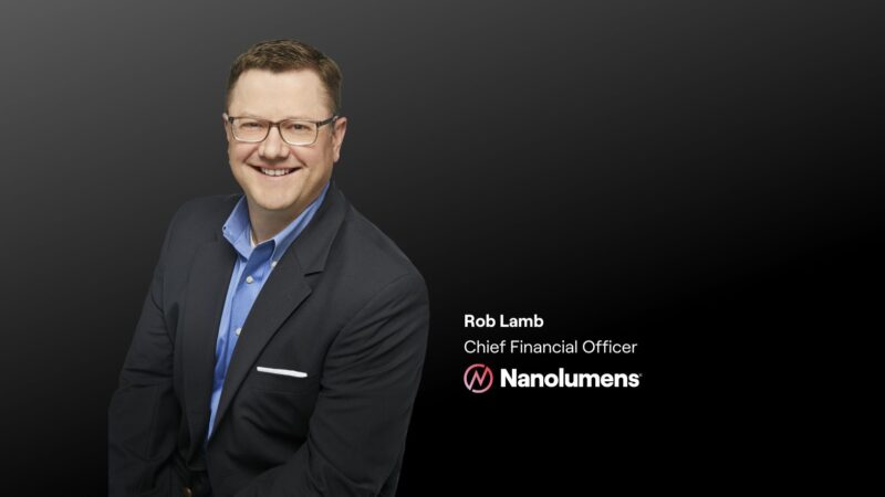 Nanolumens Welcomes Rob Lamb as New CFO, Strengthening its Executive Leadership Team