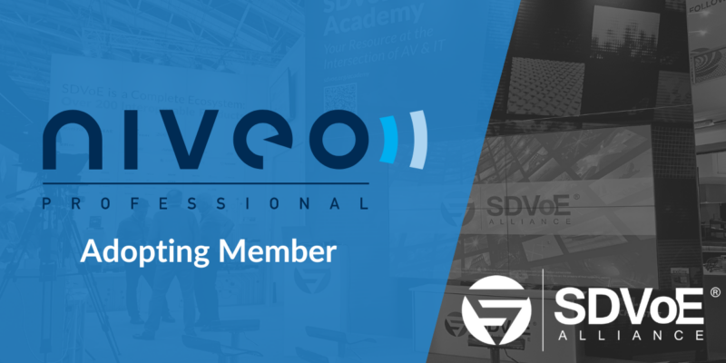 SDVoE Alliance Adds Niveo Professional as Adopting Member