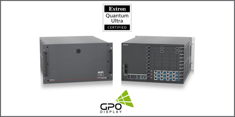 Extron Adds GPO NEX-Series Video Wall Displays to Quantum Ultra Certification Program