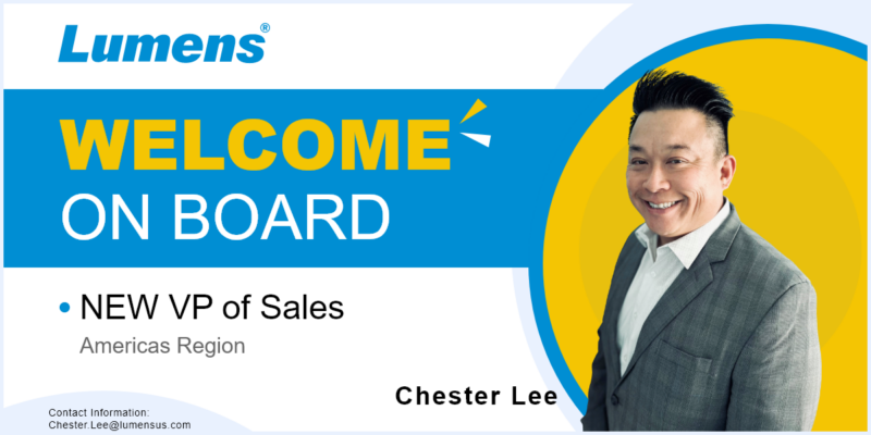 Lumens Digital Optics Appoints Chester Lee to VP of Sales, Americas