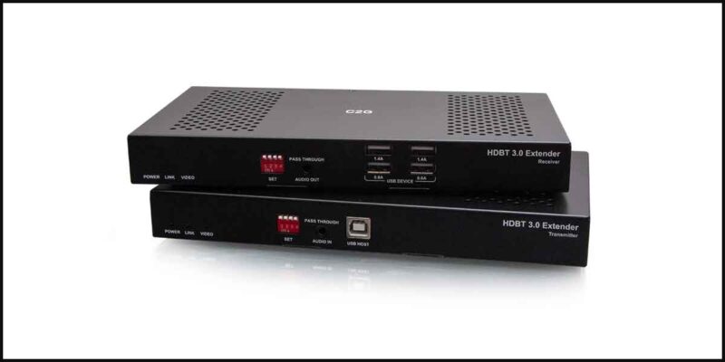 C2G Adds HDMI HDBaseT + USB-B to A and RS232 Over Cat Extender