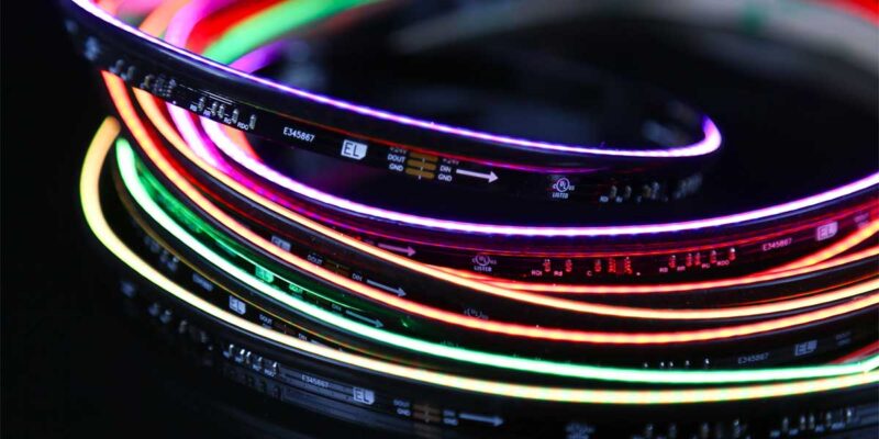 Environmental Lights Adds Continuous Side View RGB PixelControl Strip Light in a Black Finish