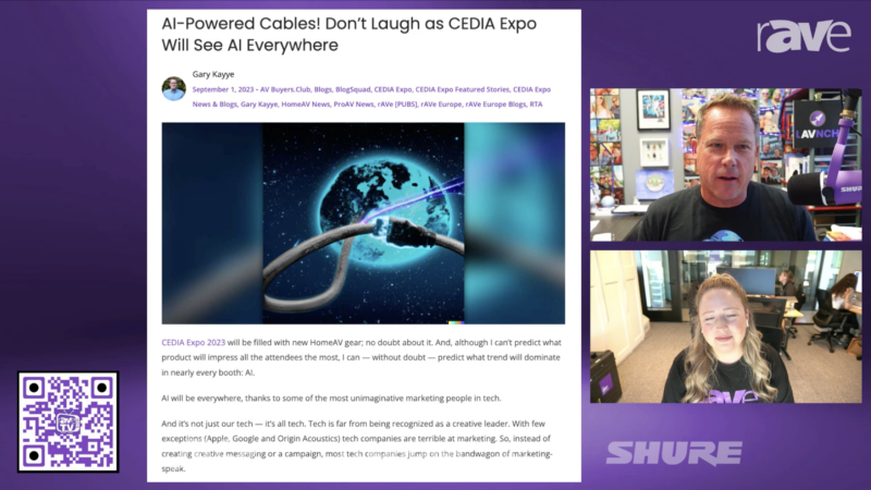 rAVe [TV] Episode 126 — The AI Trend at CEDIA Expo, the Latest on Huddly Crew and More