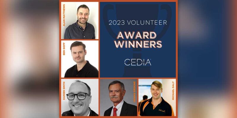CEDIA Announces 2023 Volunteer Award Winners