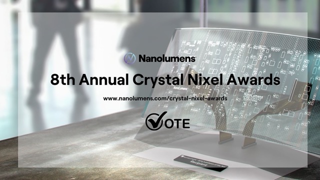 Submit Your Vote for the Nanolumens Crystal Nixel Awards Recognizing Excellence in dvLED Display Design