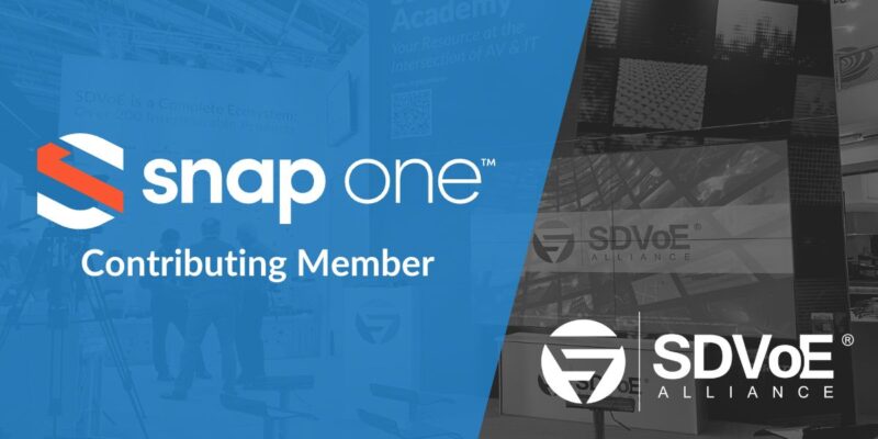 Snap One Joins SDVoE Alliance as Contributing Member