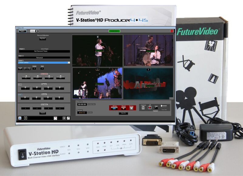 FutureVideo Launches Updated V-Station HD & Multi-View HD PC-based Products For Multicam Video Recording, Streaming, & Analysis