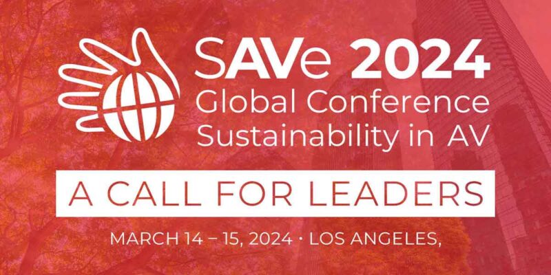Sustainability in AV Organization Announces 2024 Global Conference