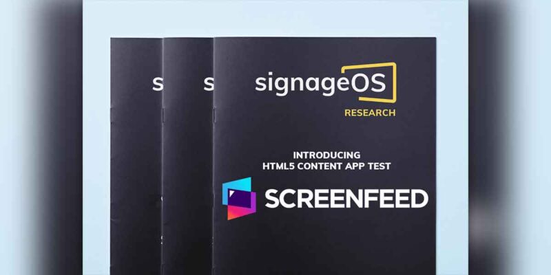 signageOS Incorporates Screenfeed’s HTML5 Content Test Scenarios