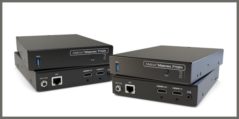 Matrox Video Launches Maevex 7100 Series Single-Channel 4K60 AVC/HEVC Encoders