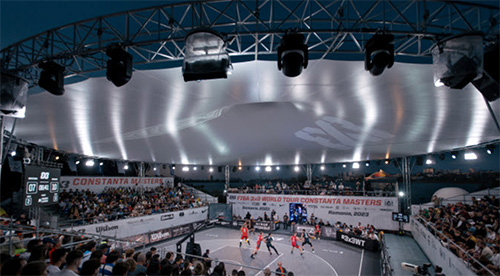 The FIBA 3×3 World Tour 2023 Illuminated by Prolights fixtures