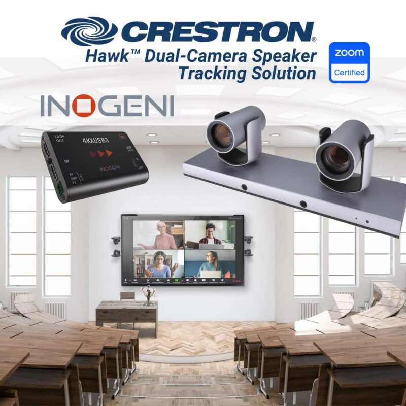 New Crestron Camera Now Zoom Certified With the INOGENI 4KXUSB3