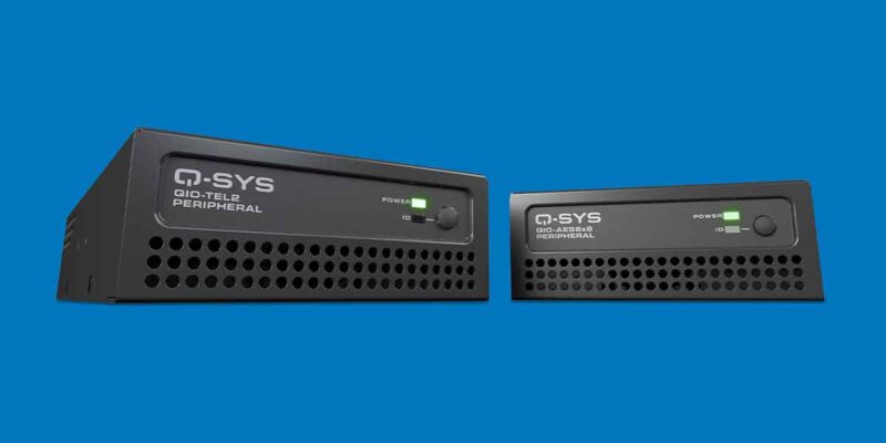 Q-SYS Adds QIO-AES8x8, QIO-TEL2 to QIO Series I/O Portfolio