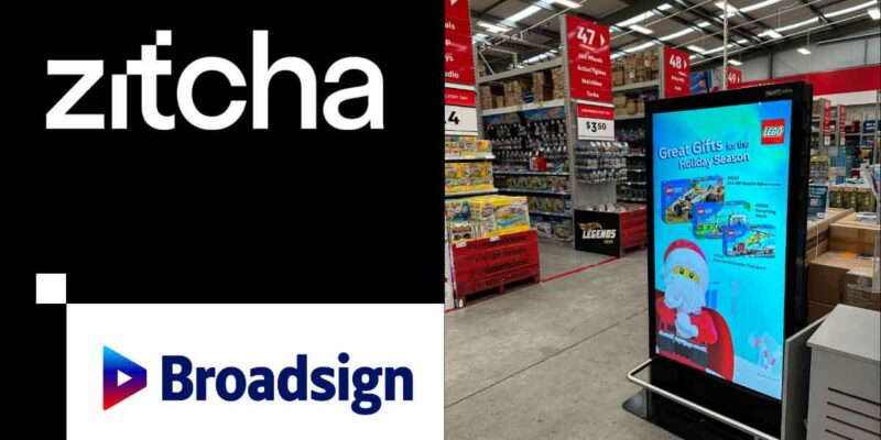 Broadsign OOH Advertising Platform Integrates With Zitcha Retail Media Platform