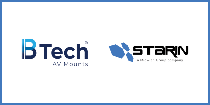 B-Tech AV Mounts Choses Starin for Distribution