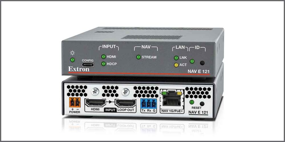 Extron Launches Smallest 1G AVoverIP Encoder in the World — the NAV E