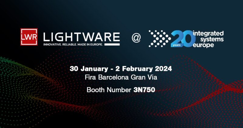 Lightware Debuts Advanced Connectivity Solutions Alongside Corporate Rebrand at the World’s Premier AV Exhibition