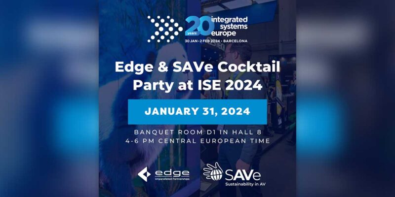 SAVe Partners With Edge at ISE 2024 to Drive 2030 SDG Goals