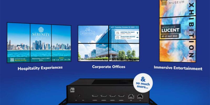 SpinetiX Debuts a Four-Output Media Player That Can Do Signage and Video Walls + Retail