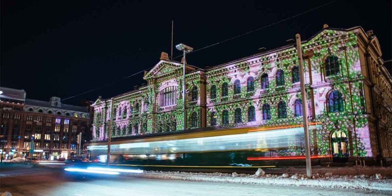 Barco and Green Hippo Collaborate on LUX Helsinki Light Festival