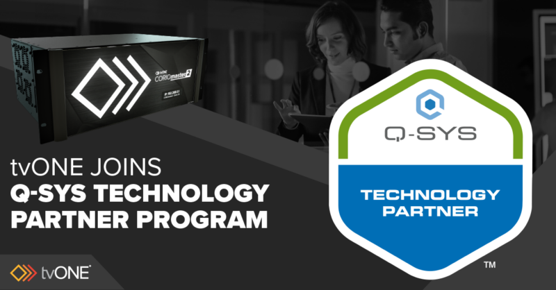 tvONE Joins Q-SYS Technology Partner Program