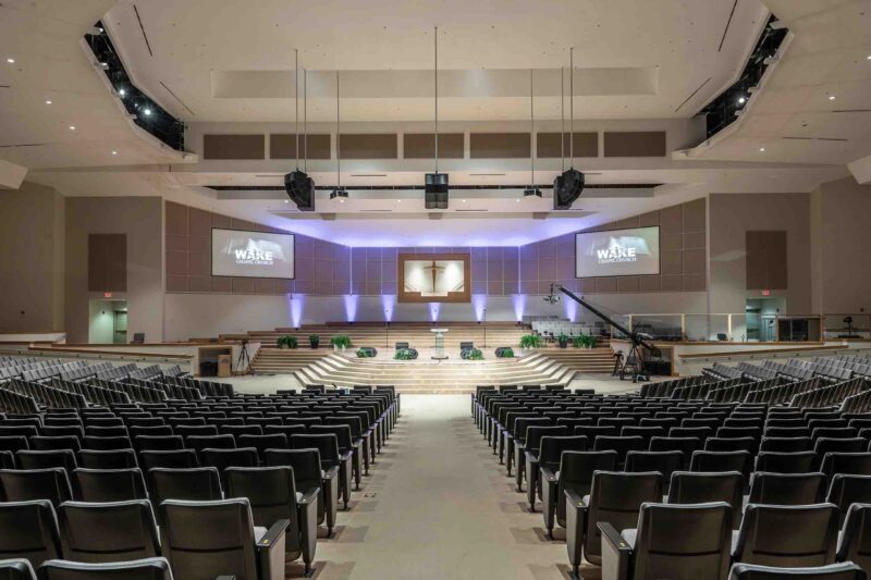 Blaze Audio’s Constant Curvature Array Loudspeakers Deliver Clarity of Message to the Congregation at Wake Chapel