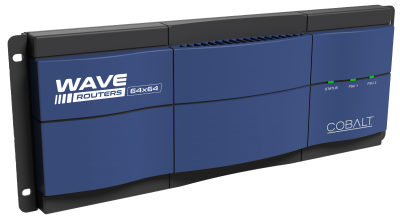 Cobalt WAVE 64x64 Router with new LOGOS