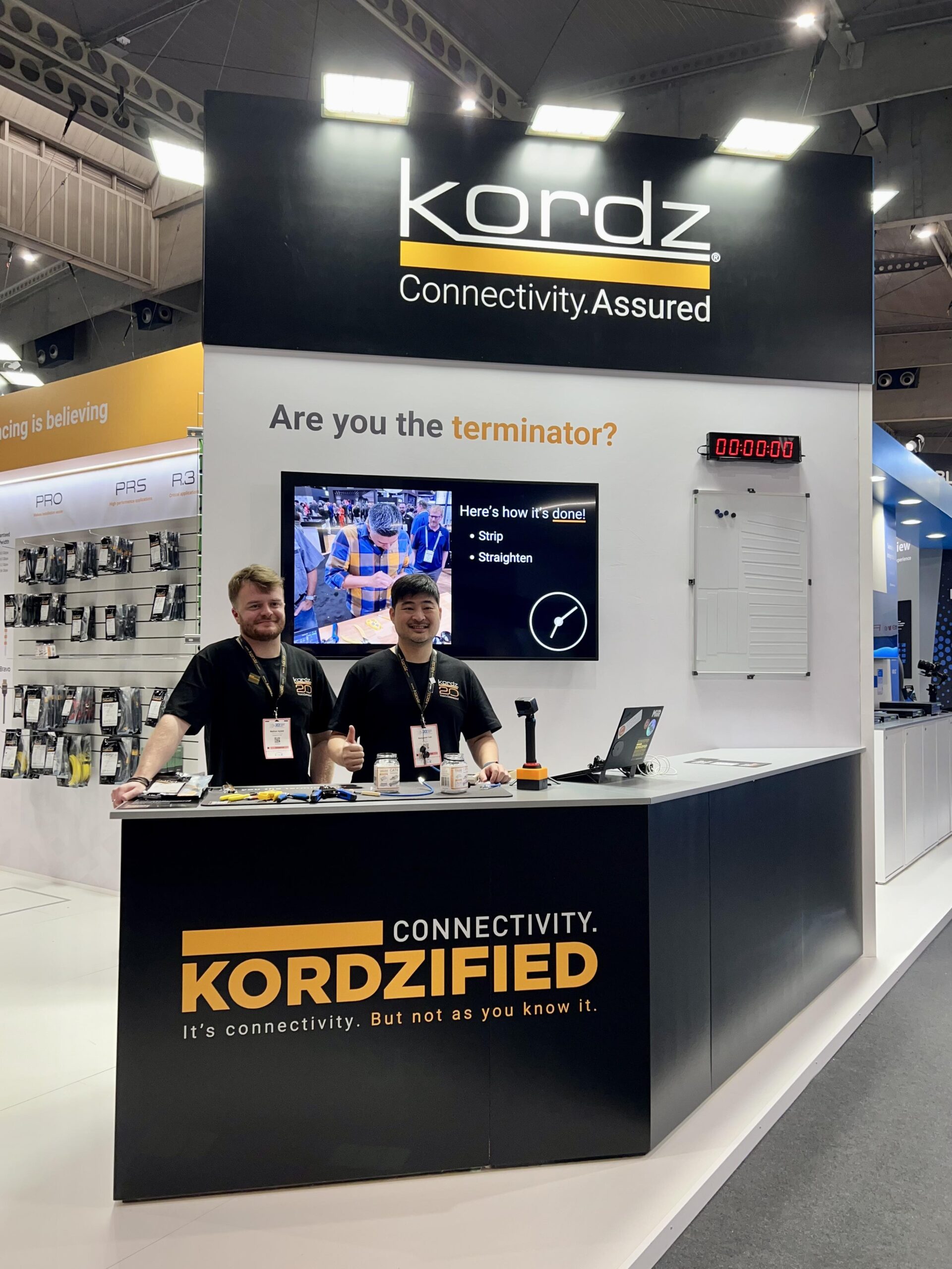 Kordz Ben Yeh Manning the Termination Challenge Desk at ISE 2024