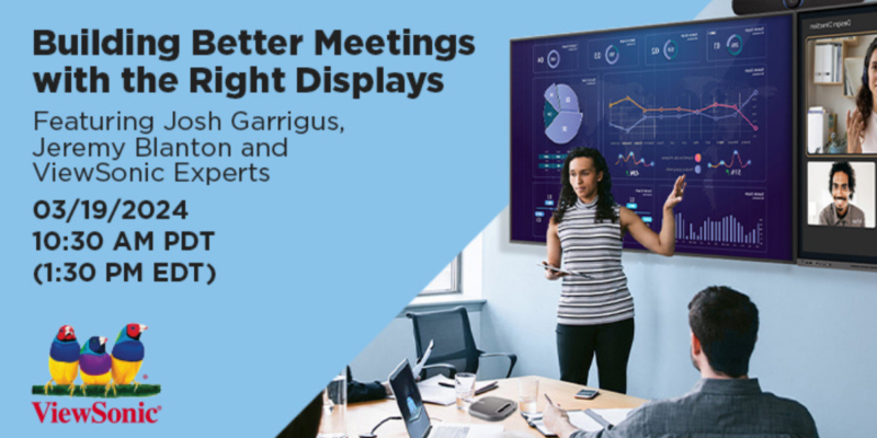 Learn How ViewSonic’s Display Lineup Can Elevate Your Meeting Experience