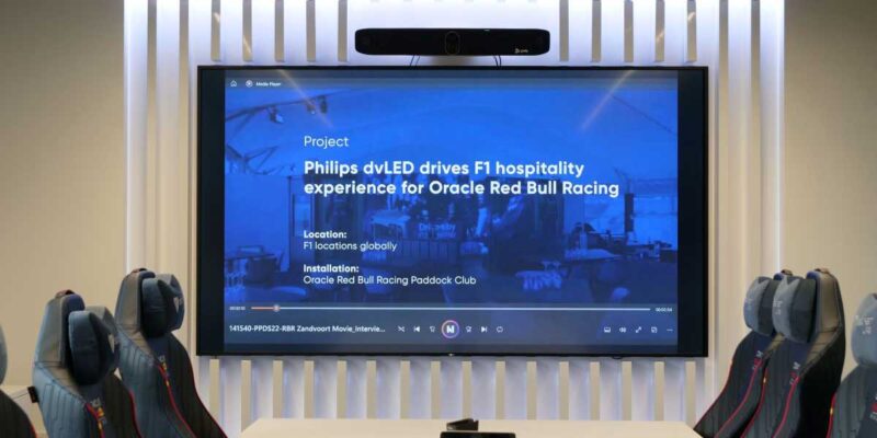 PPDS Fuels Winning Formula for Oracle Red Bull Racing’s Global Marketing Team with 13 Philips Professional Displays Inside Upgraded MK-7 Offices